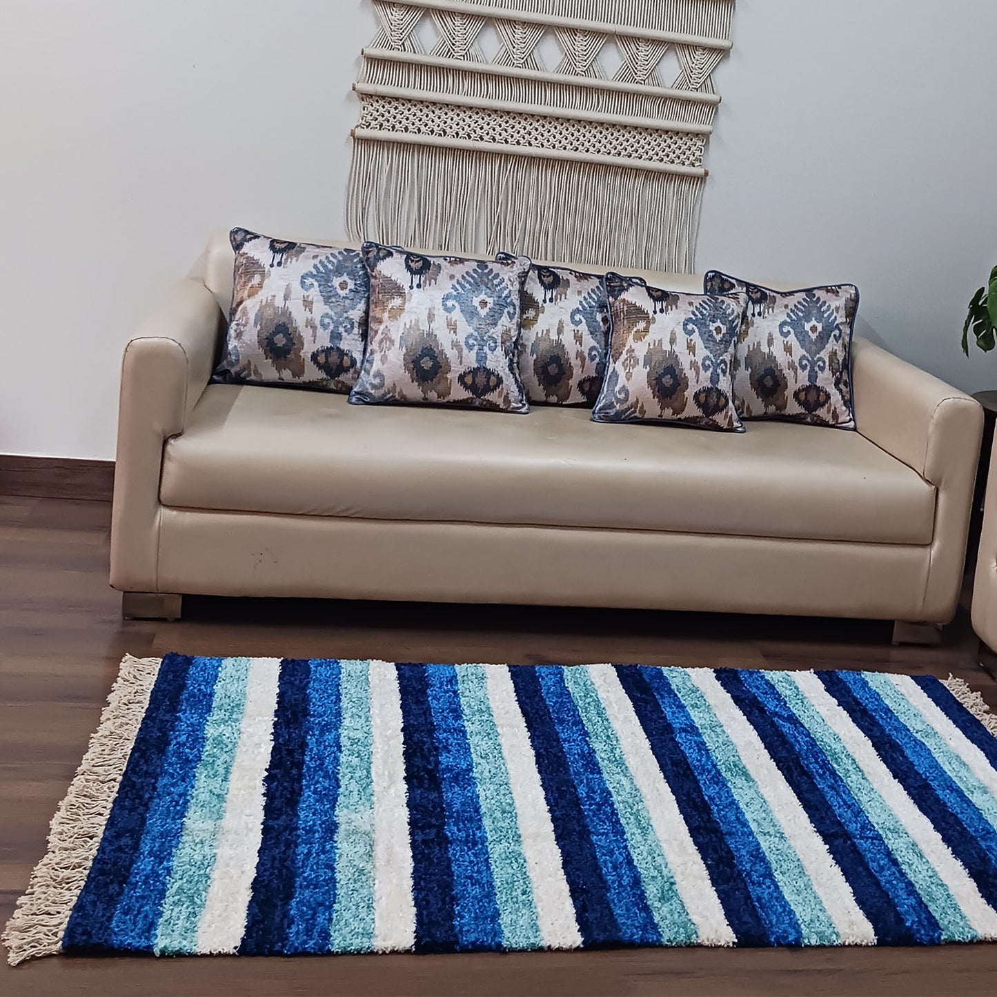 Avioni Carpets for Living Room – Neo Modern Collection Blue Carpet/Rug – 90cm x 150cm (~3×5 Feet)